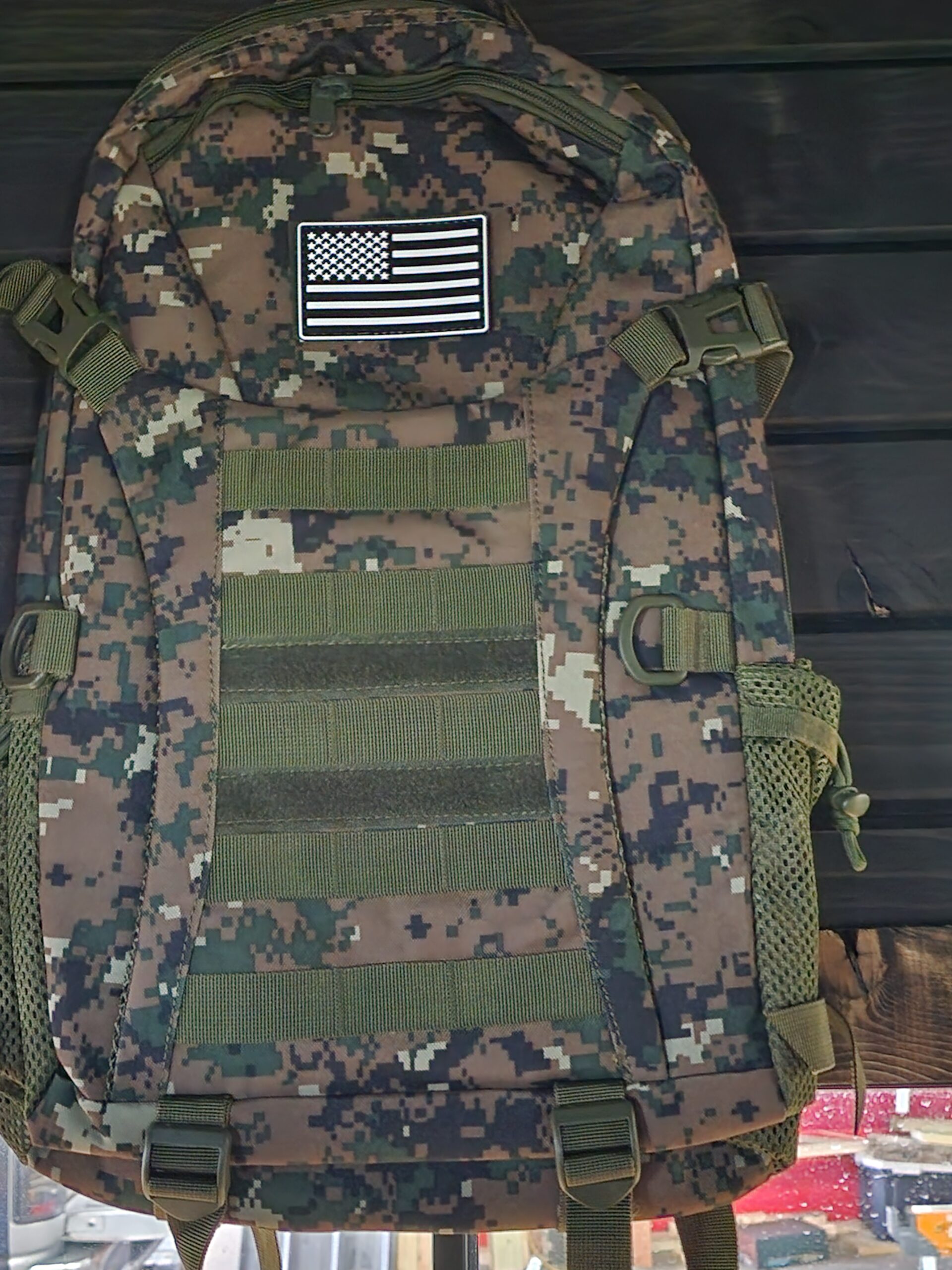 camo backpack