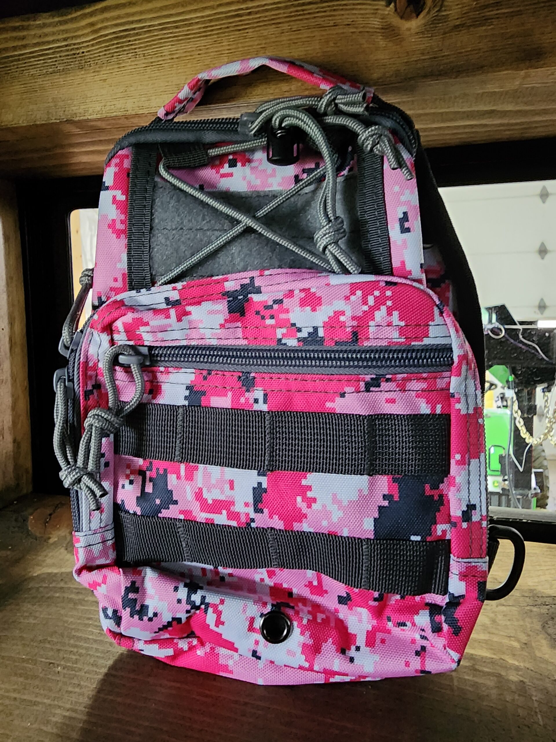 pink camo backpack