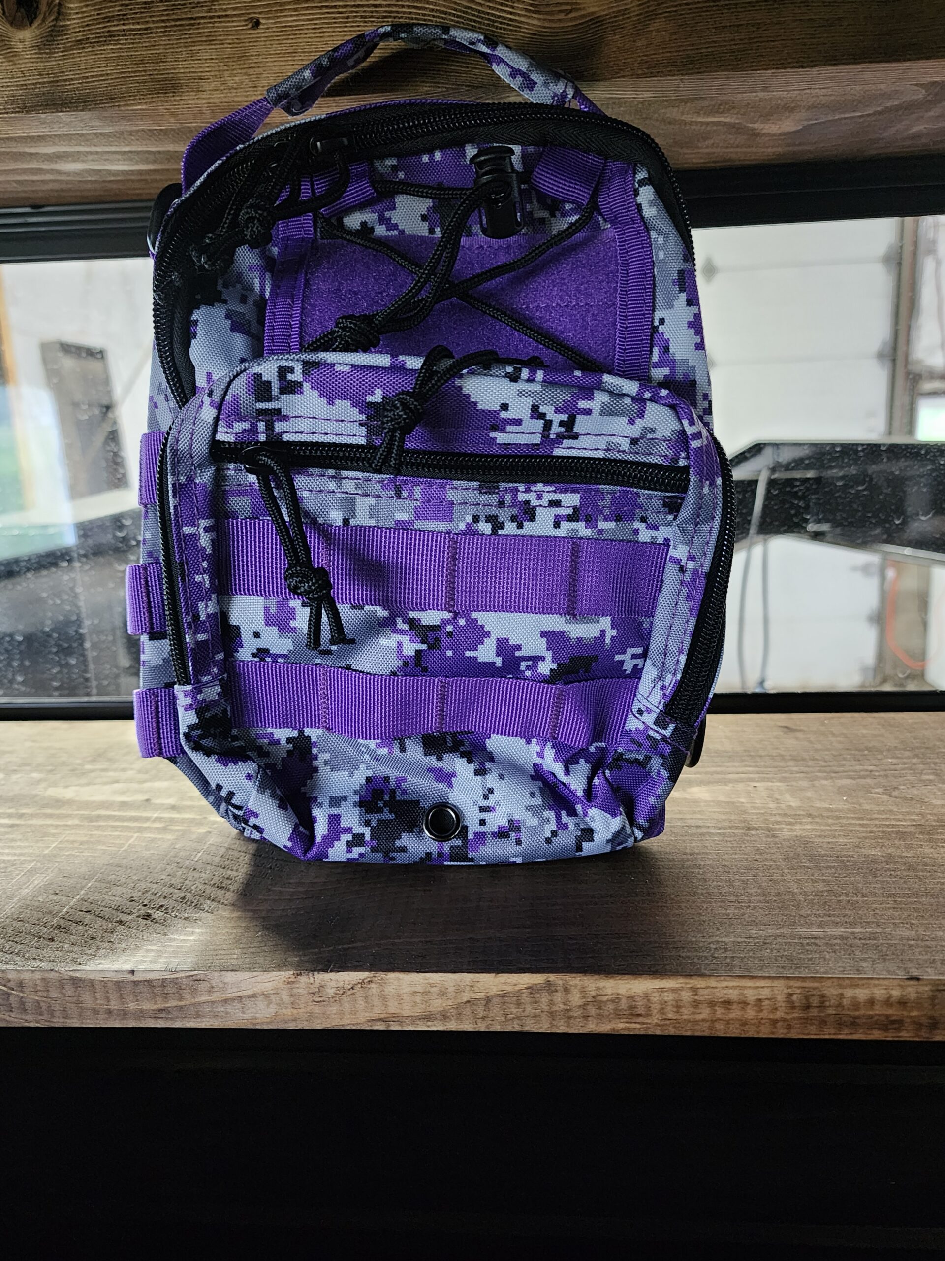 purple camo backpack