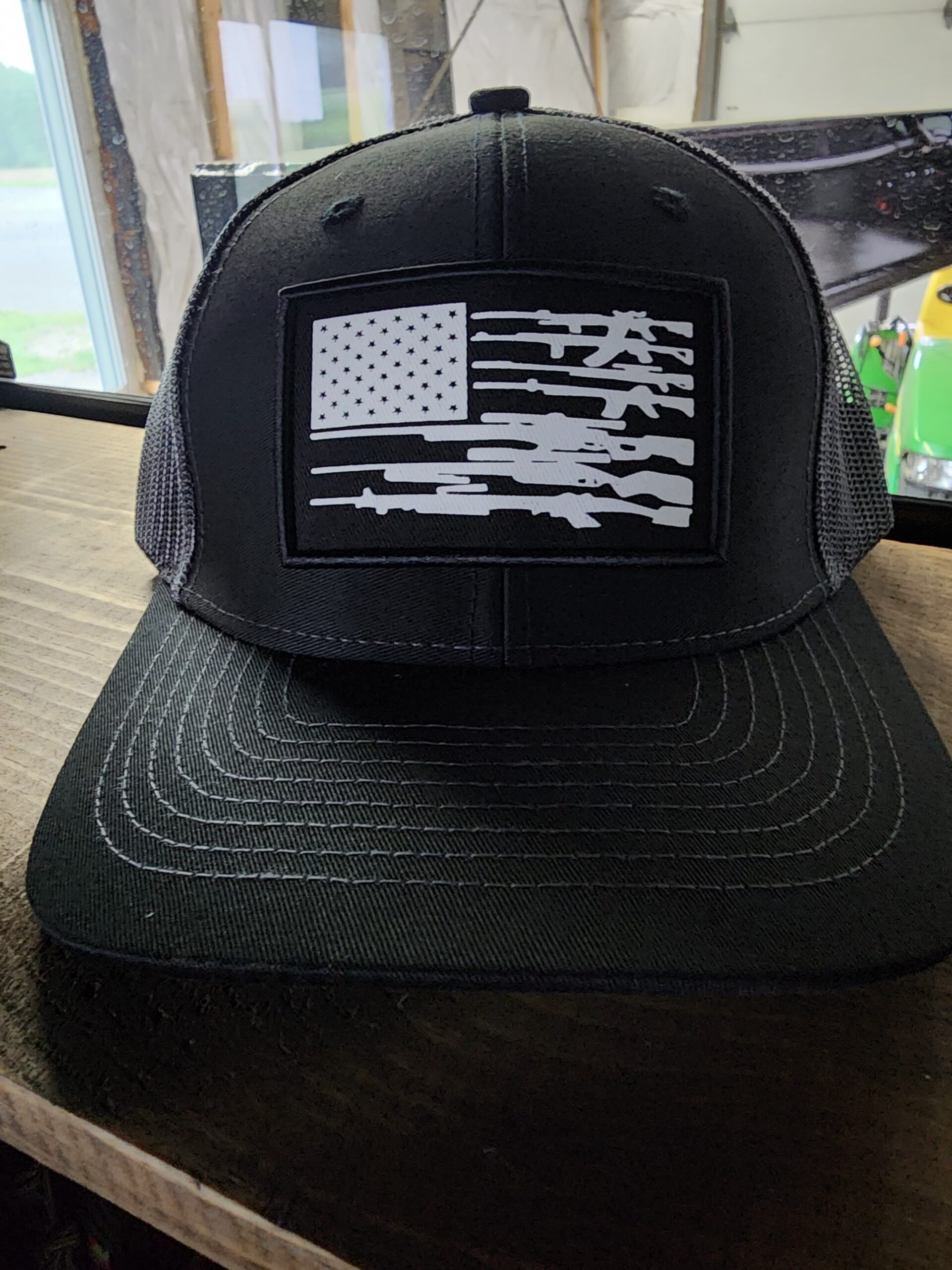 black american flag cap