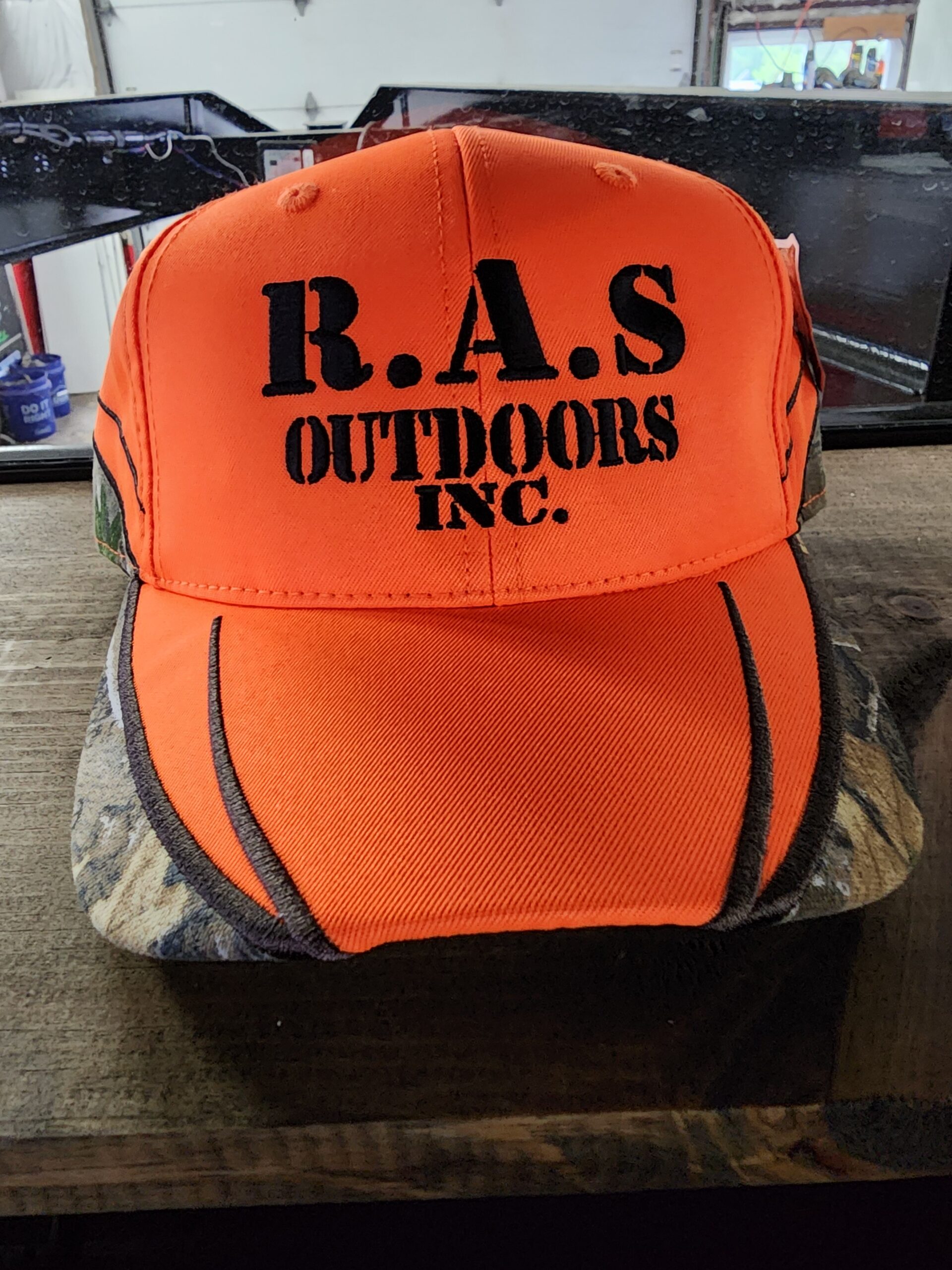 safety orange RAS Outdoors hat